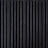 Panneau Acoustique Zwart - 2 Pièces - 60 x 60 x 2,2 cm - Mur à Lattes
