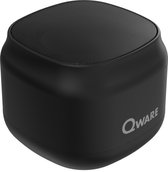Qware - Draadloze Speaker - 5W - Draadloos- Bluetooth 5.1 - Muziek Box - Splash Proof - Knoppen - USB-C - 4h luisteren op 50% - Zwart