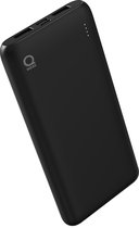 Qware - Powerbank - USB-C/USB-A - 10.000 mAh - Geschikt voor Apple Iphone/Samsung - 3x Volledig Vol – Zwart