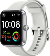 Silicone Smartwatch Bandje - Geschikt voor de FITNOVA Watch - Zilver
