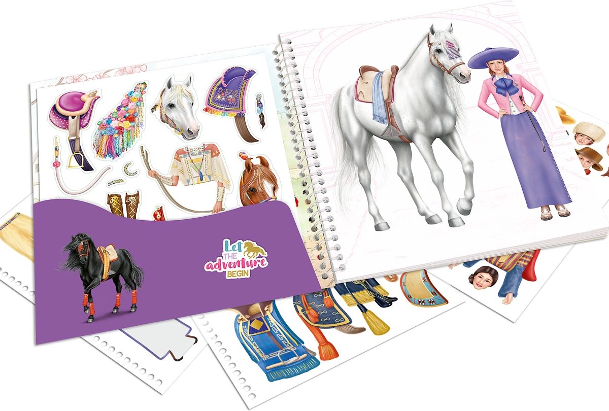 Depesche - Miss Melody Dress me up Around the World stickerboek — afbeelding 2