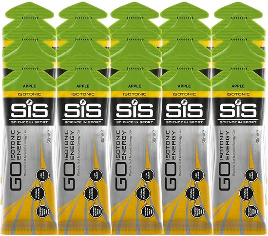 Science in Sport - SiS Go Isotonic Energygel - Energie gel - Isotone Sportgel - Green Apple Smaak - 15 x 60ml van Science in Sport — afbeelding 4