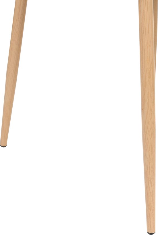 Beliani – Lot de 2 chaises scandinaves – Siège en plastique blanc – Piètement en métal noir – Confort d'assise optimal – Dimensions 57x51x83cm
