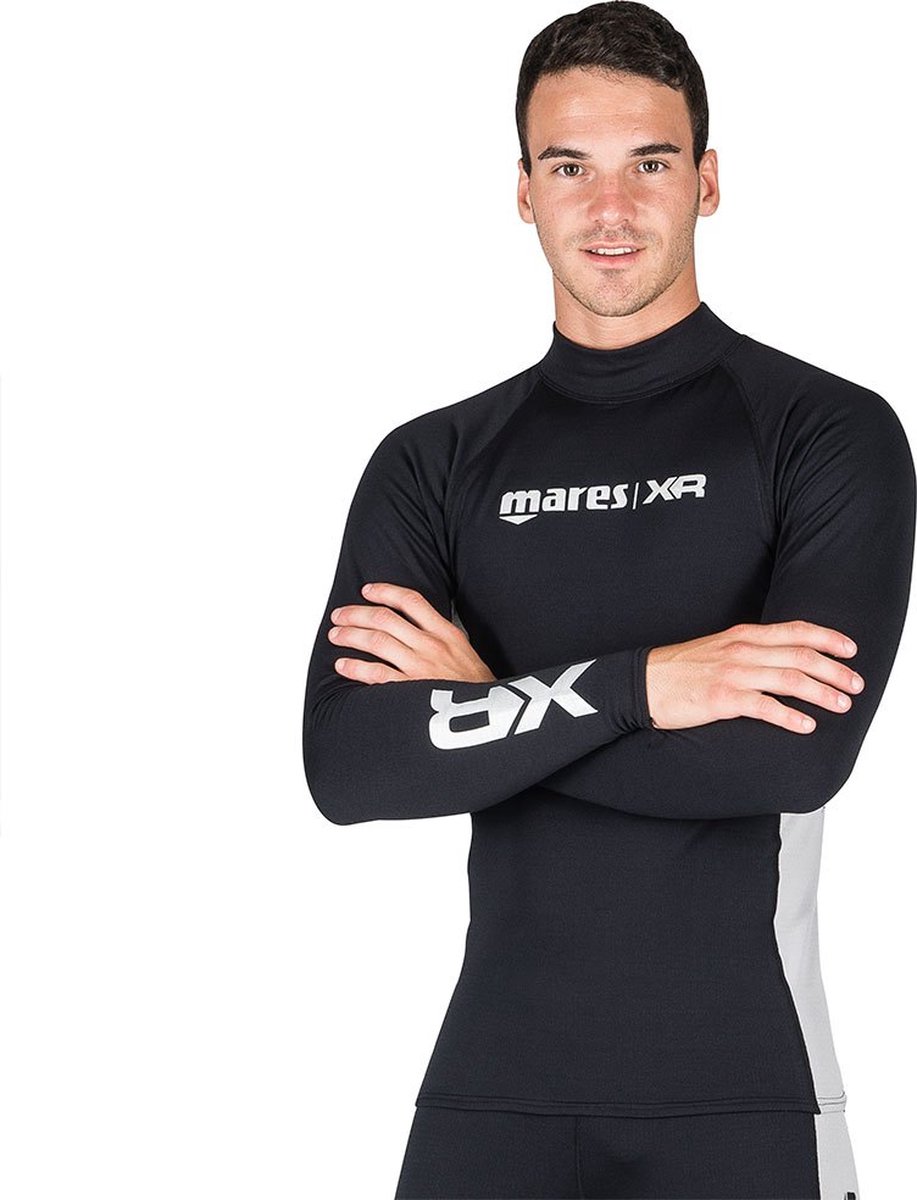 Mares Xr Rash Guard Met Lange Mouwen Zwart 2XL Man