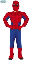 Fiestas Guirca - Kinderkostuum Gespierde Spiderman - 7-9 jaar