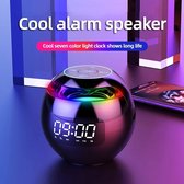 Klok Kleurrijke Bluetooth Wekker Klok Speaker Mini Draagbare Huishoudelijke Bal Vorm Oplaadbaar Bluetooth Speaker