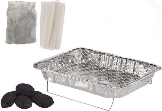 Wegwerpbarbecue Antraciet (42 x 32 cm) van The Bastard — afbeelding 4