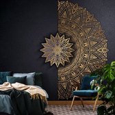 Fotobehang - Vliesbehang - Gouden Mandala - 312 x 219 cm