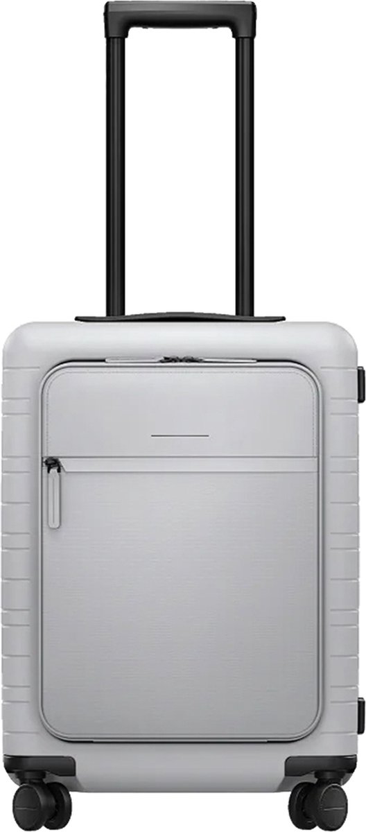 Horizn Studios met laptopvak Essential M5 Cabin Trolley Light Quartz Grey Lichtgrijs 55cm