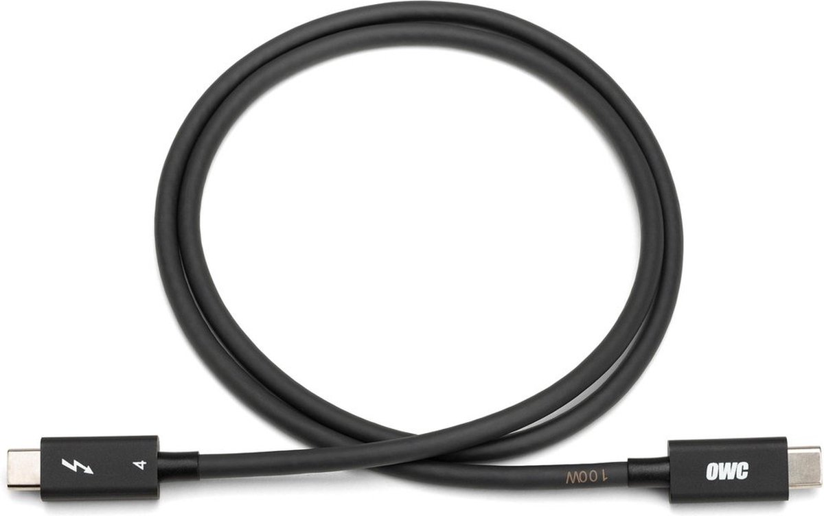 OWC USB-C Kabel - Thunderbolt 3 / 4, USB-C - 2 m - Zwart