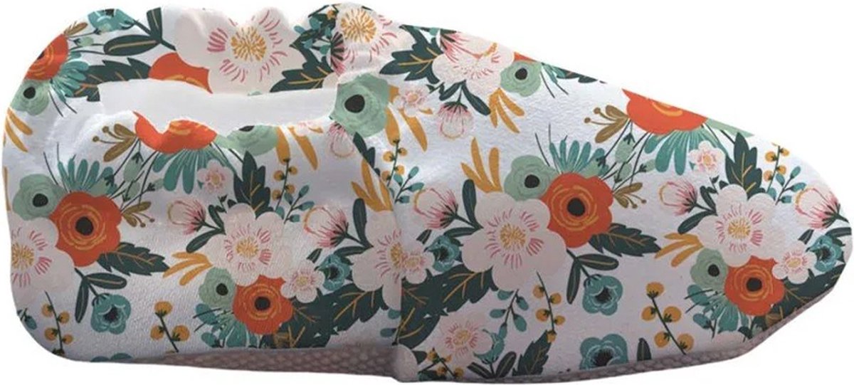 ZOMER Baby Slofjes, Pantoffels, Sloffen, Zacht Katoenen - Lente Bloemen EU 26-27