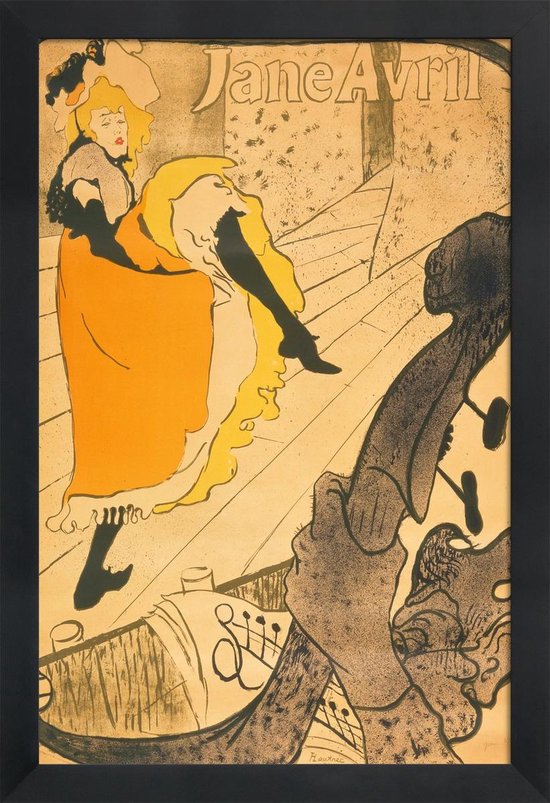 JUNIQE - Poster in lijst Henri de Toulouse-Lautrec - Lithograph