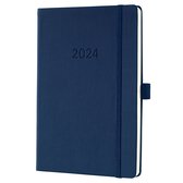Agenda Sigel 2024 - Conceptum - A5 - 2 pages / 1 semaine - bleu nuit - SI-C2462