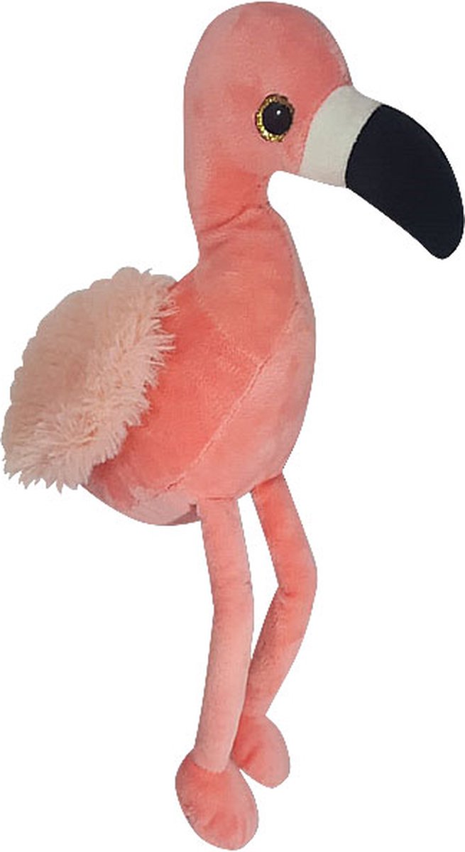 Hopearl Sprekende flamingo herhaalt alles wat je zegt Interactieve twist, geanimeerde pluche metgezel, cadeau voor kinderen, roze, 33 cm