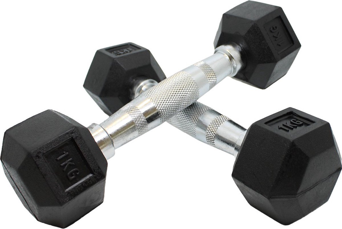 Hexa Dumbbells Focus Fitness - 2x 1 kg
