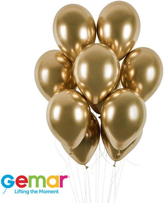 20 Luxe Gouden Chrome Ballonnen
