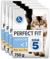 Perfect Fit - Junior - Kattenbrokken - Kip - 4x750g