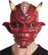 Boland - Latex hoofdmasker Duivel de luxe - Volwassenen - Duivel - Halloween en Horror