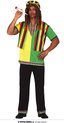 Costume de Bob Marley & Reggae & Rasta | Bobby Reggaeton | Homme | Taille 48-50 | Costume de carnaval | Déguisements