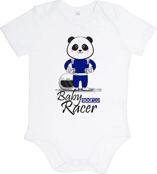 Sparco Baby Racer Baby Romper 612 maanden Wit