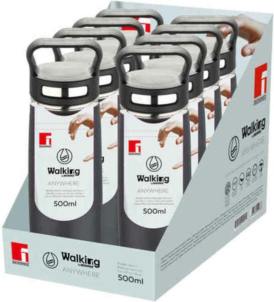 Water bottle Bergner Stainless steel (500 ml) | bol