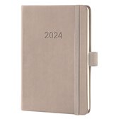 Agenda Sigel 2024 - Conceptum - A6 - 2 pages / 1 semaine - taupe - SI-C2461