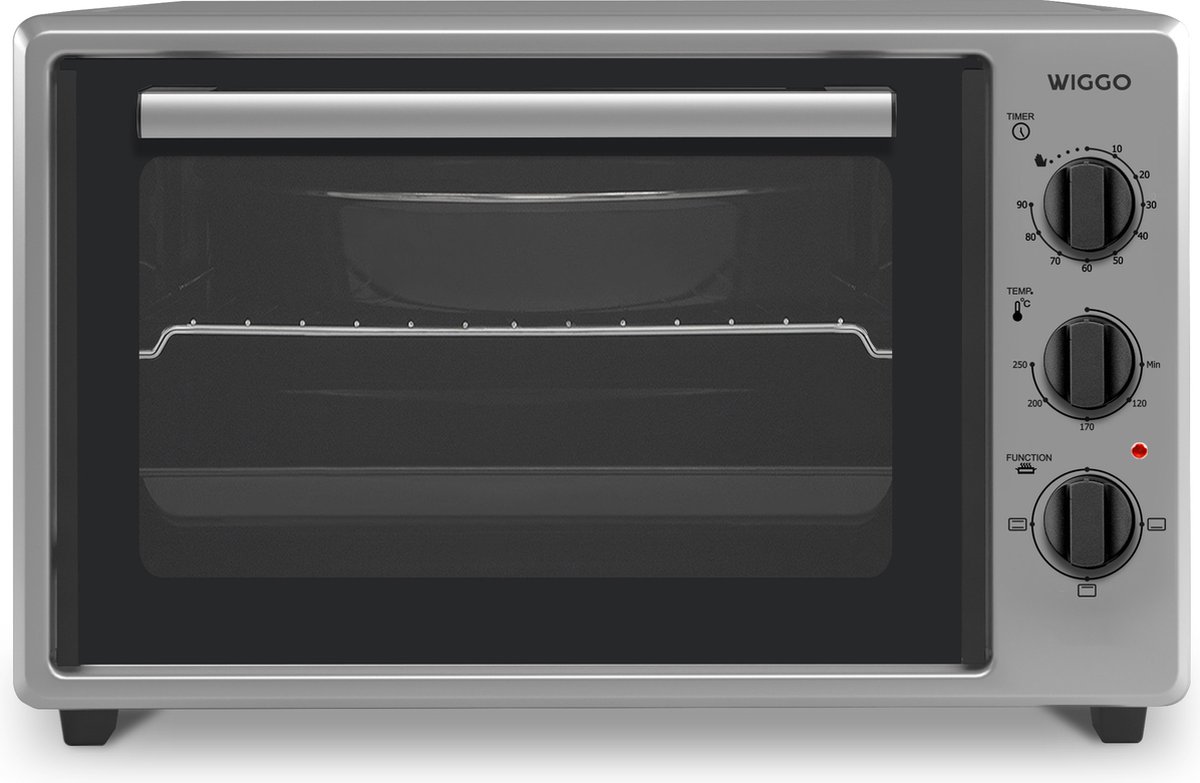 Wiggo WMO-E353(X) - Vrijstaande Mini Oven - Electrisch - 50 CM - 35 liter - 1800 W - 5 Jaar Garantie - Roestvrijstaal – foto 6