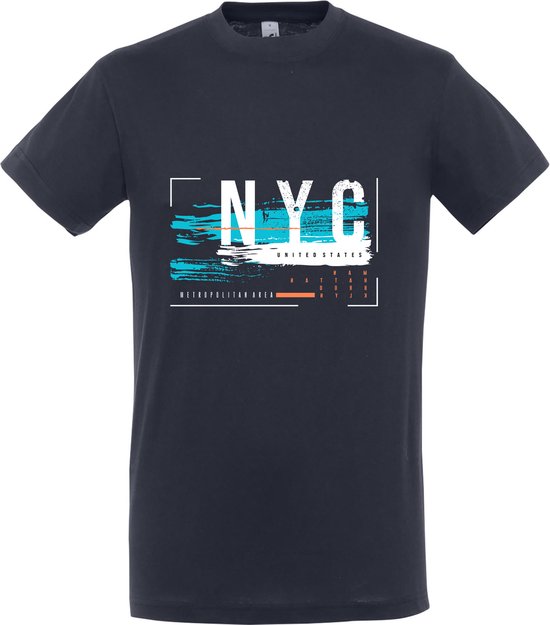 T-Shirt 359-10 NYC - Navy, 4xL