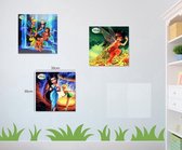 Disney - Tinkerbell - Fairies - Canvas set - Schilderijen - 3Delig - 35x35 Cm - Kinderkamer - Meisjes.