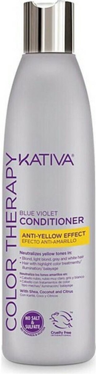 Kleurbeschermende Conditioner Blue Violet Anti-Yellow Effect Kativa (250 ml)