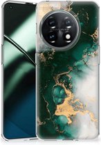 TPU Siliconen Hoesje geschikt voor OnePlus 11 Marmer Groen