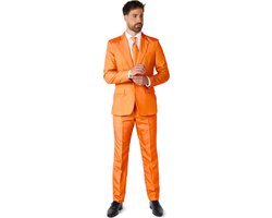 Suitmeister Orange - Heren Pak - Carnavalskleding - Koningsdag - WK Voetbal - Nederland - Oranje - Maat M