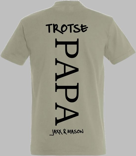 Papa shirt met kindernaam-namen-Leuk Vaderdag cadeau-Verjaardags cadeau voor Papa-Maat XXL