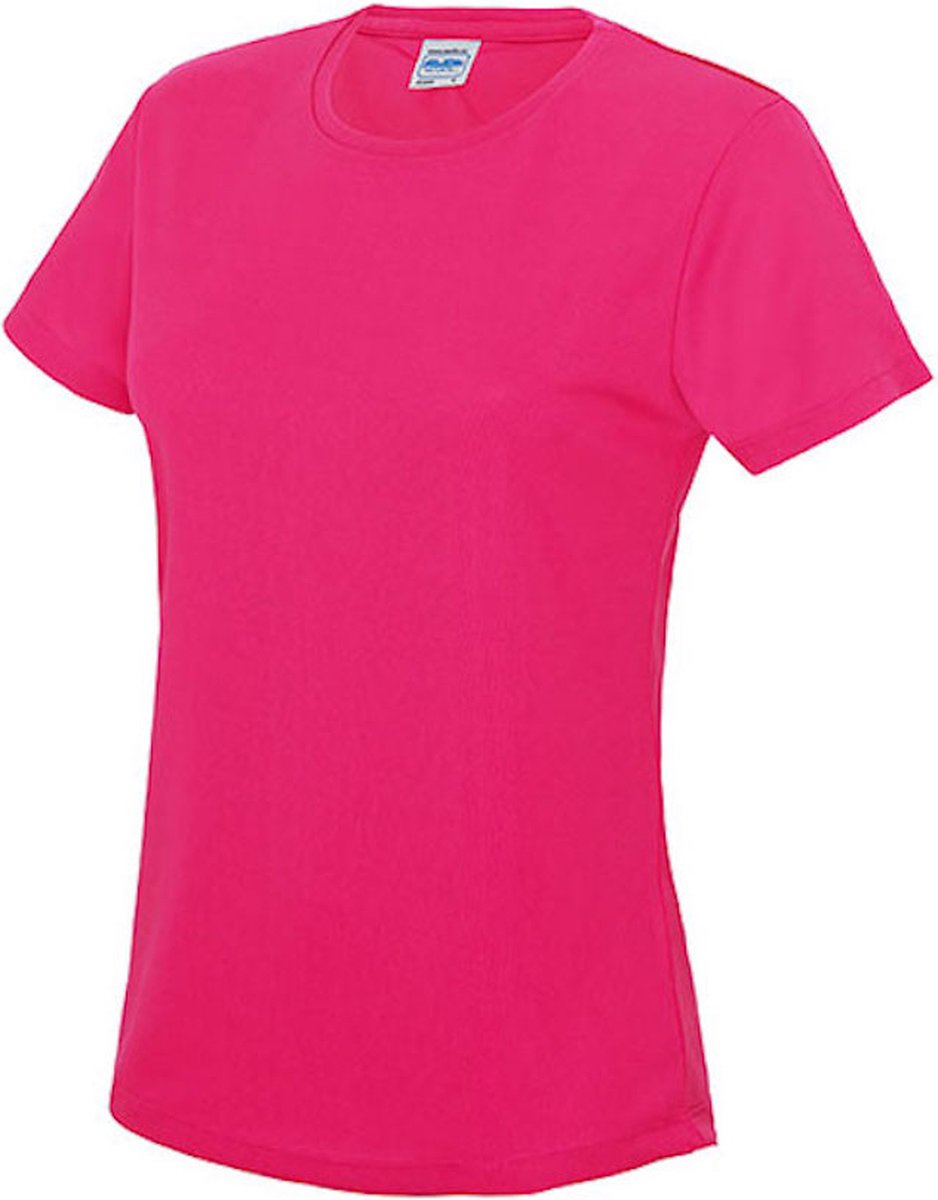 Dames sportshirt met korte mouwen 'Cool T' Hot Pink - XL
