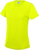 Dames sportshirt met korte mouwen 'Cool T' Electric Yellow - XL
