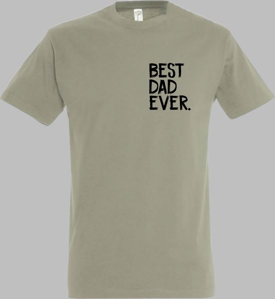 Shirt voor Papa-Vaderdag cadeau shirt-best Dad ever met kindernaam-namen-Maat XXL