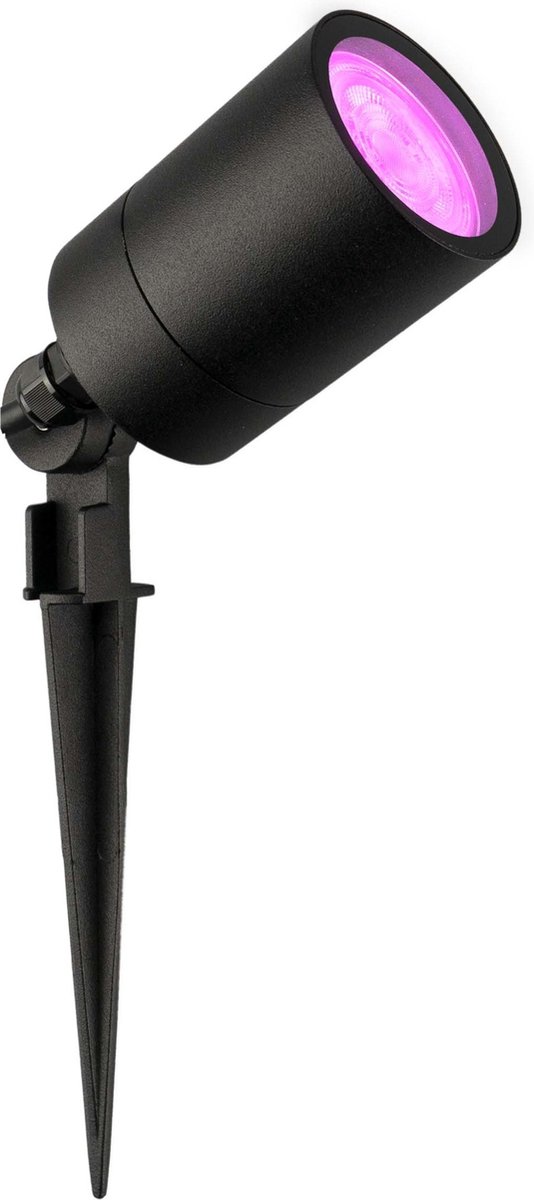 LEDVION RGBWW LED Prikspots - Zwart - IP65 - 5W - 1M