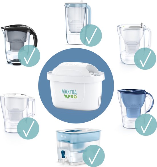 Carafe filtrante Marella bleue 2,4 L et filtre Maxtra Pro Brita