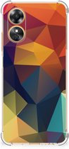 Hoesje maken OPPO A17 GSM Hoesje met doorzichtige rand Polygon Color