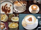 Epin 3D - Gabarit Cappuccino - Set Barista réutilisable - Gabarits cacao - 16 pcs