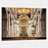 Muursticker - Altaar van Grote Witte Kathedraal - 100x75 cm Foto op Muursticker