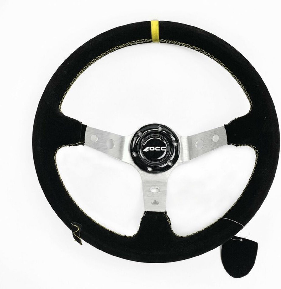 Racing Steering Wheel OCC Motorsport OCCVOL001 Black Ø 35 cm Suede