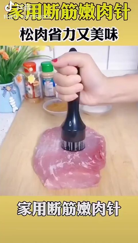 Vleeshamer met ultrascherpe roestvrijstalen naalden, 2 stuks, vleesklopper, keukenhulp, jacquard om zacht te maken en te koken, grillen, marinade, steak, rundvlees en gevogelte