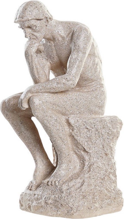 Decoratieve figuren DKD Home Decor The Thinker Beige Hars Mannen Modern (12 x 11 x 25 cm)