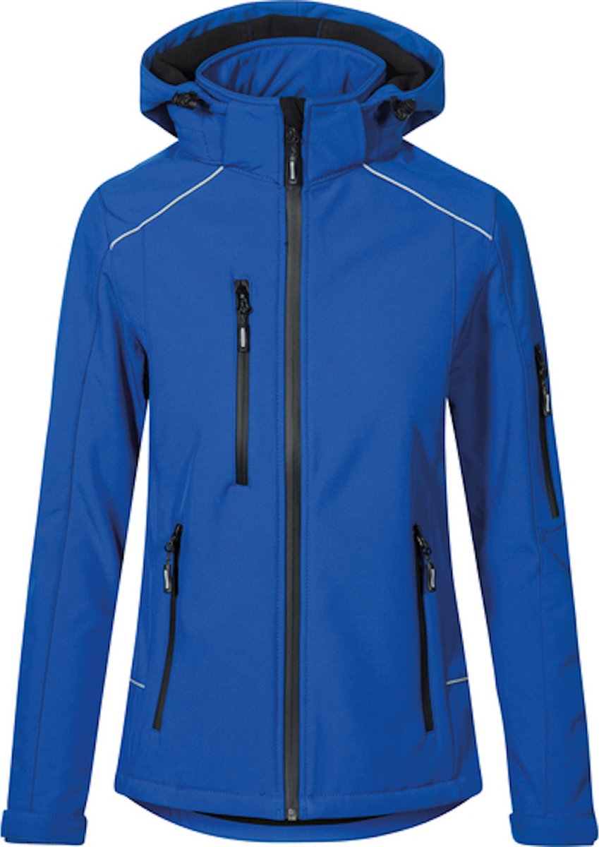 Women’s Softshell Outdoorjas met afneembare capuchon Royal Blauw