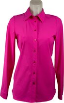 Angelle Milan - Vêtements de voyage pour femmes - Blouse décontractée fuchsia - Respirante - Casual - Blouse durable - En 5 tailles - Taille M