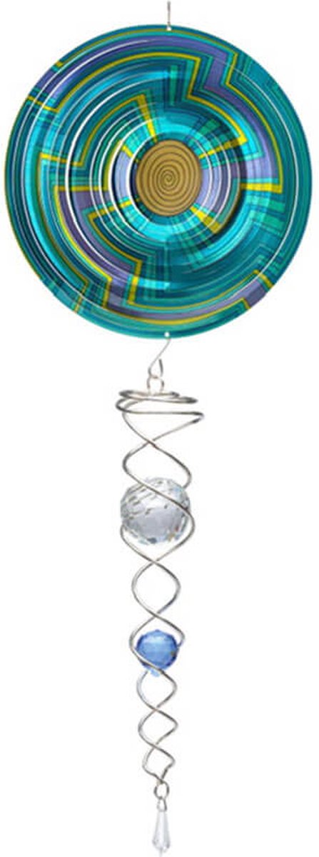 Windspinner, Spin Art, Mandala Swirl Artist Crystal Tale, ACTMSW0800, totale lengte 60cm