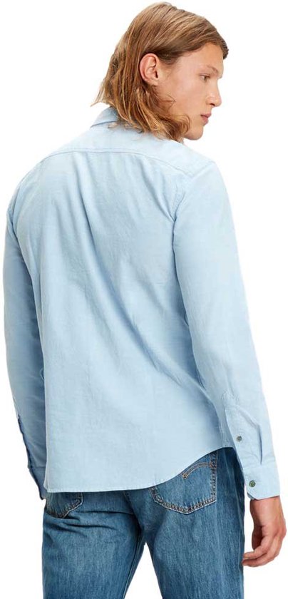 Levi´s ® Battery Housemark Slim Overhemd Met Lange Mouwen Blauw XS Man ...