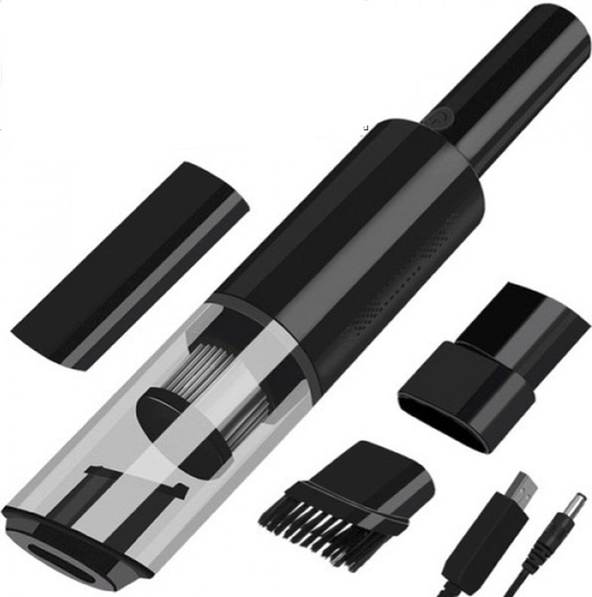 Draadloze Handstofzuiger Oplaadbaar Zwart/Wit Sterke - afbeelding 2