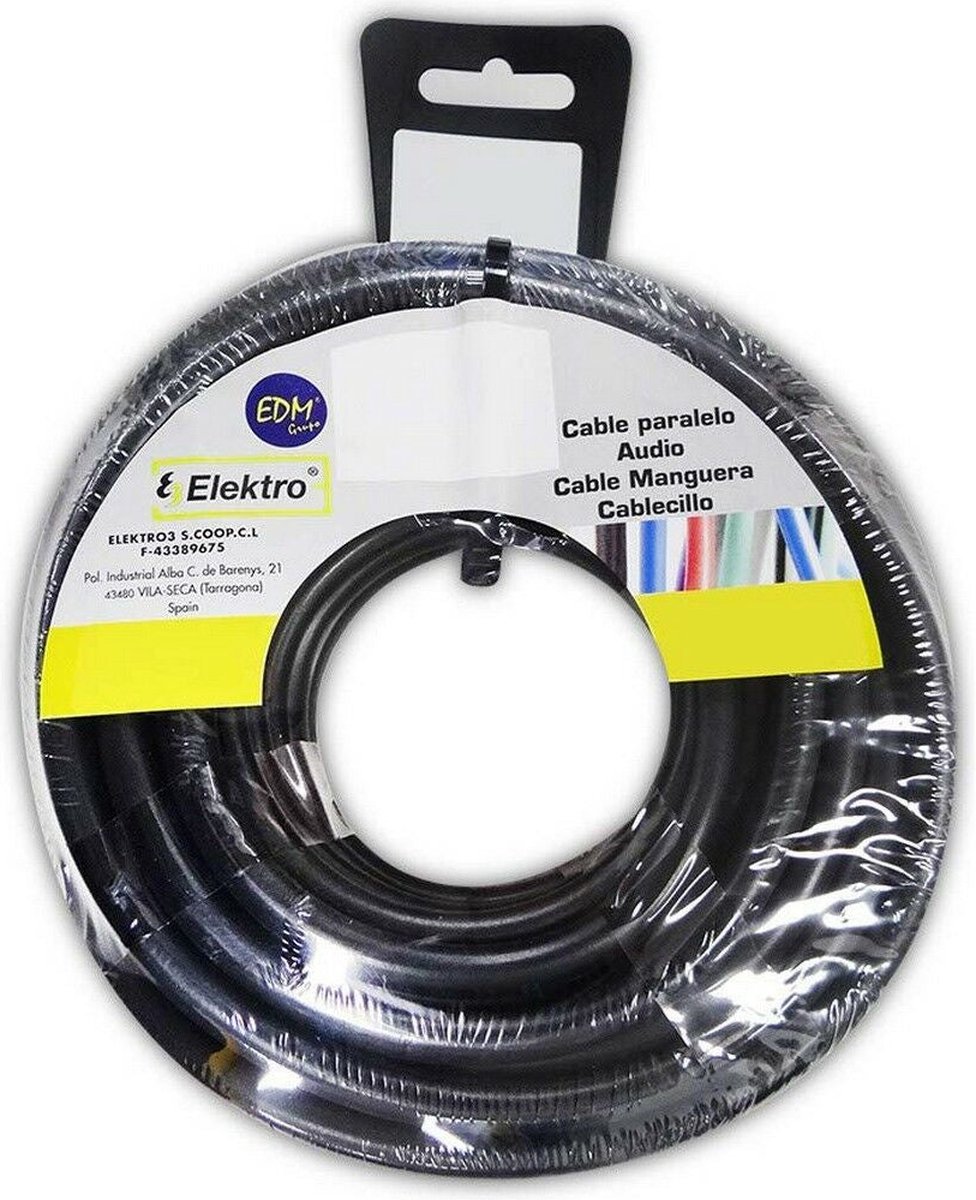 Kabel EDM 2 x 1,5 mm Zwart 25 m